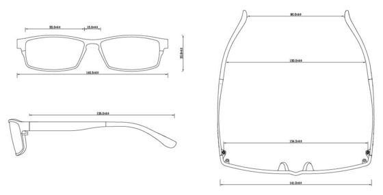 Envoik Vestakeep Peek Material  Men's Optical Glasses Ultra Strong Lightweight Flexible